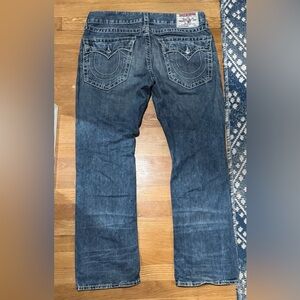 True Religion Blue Straight Jeans Classic Fit